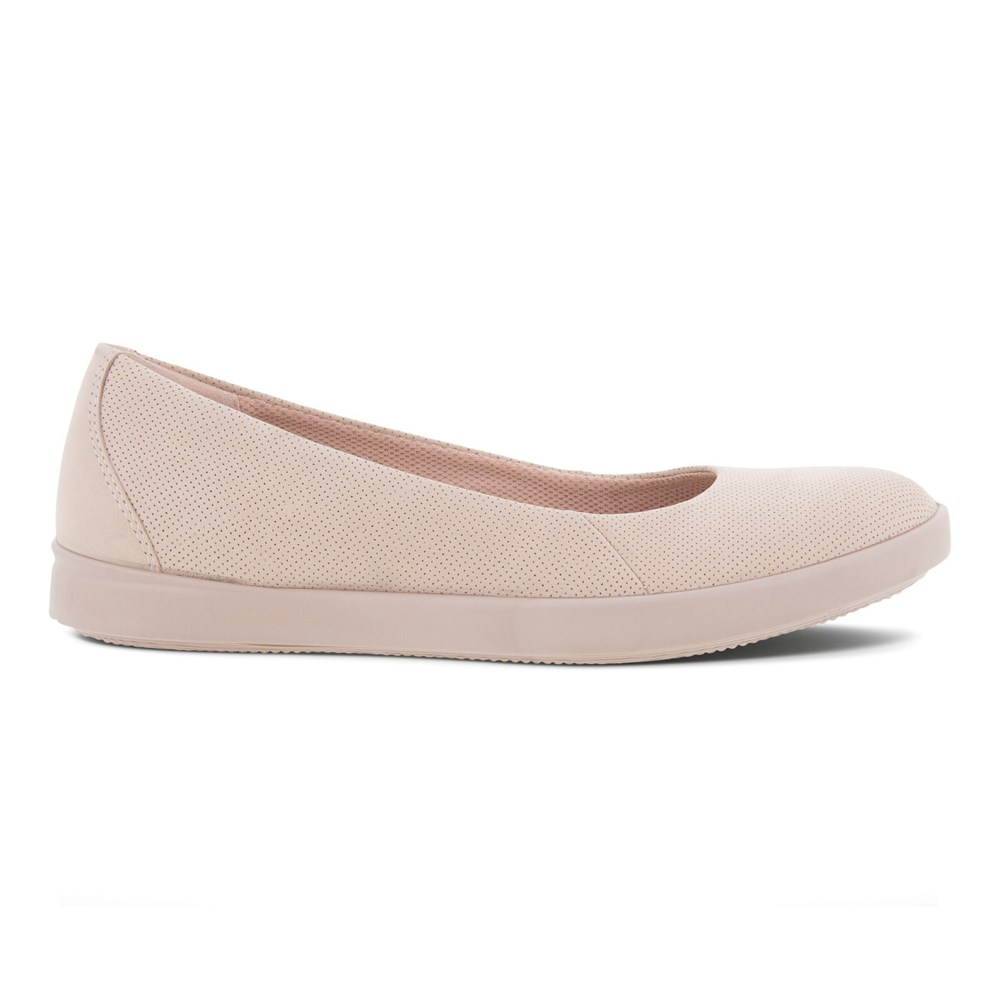 ECCO Womens Ballerinas Pink - Barentz Slip-Ons - YVM-607395